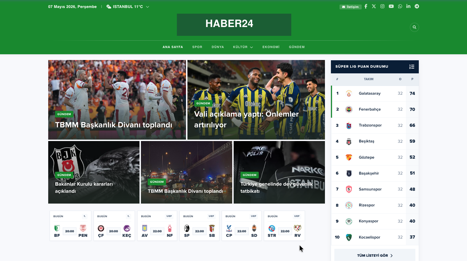 Spor teması önizlemesi